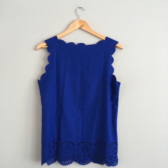 Scallop Lasercut Tank - Picture 2 of 4